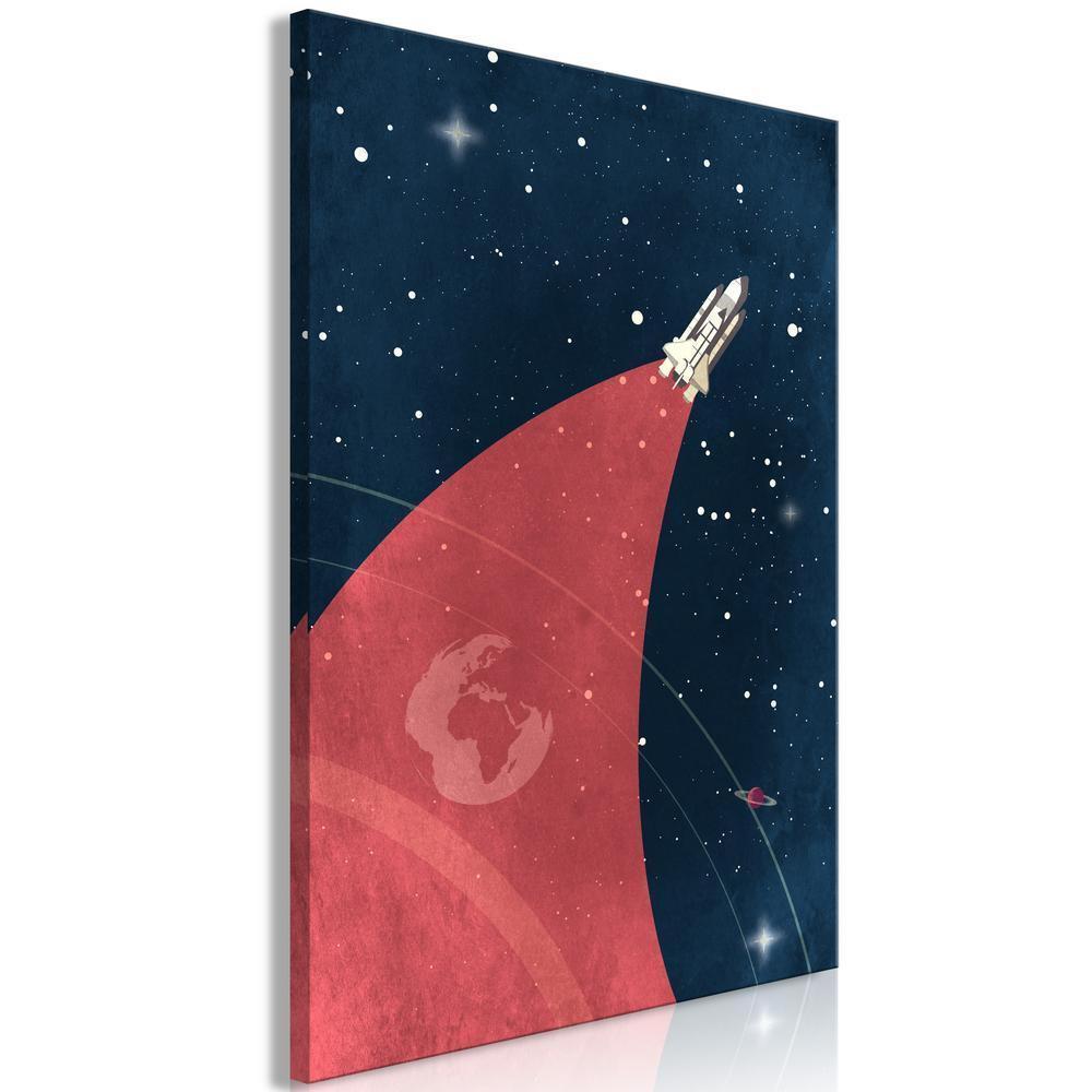 Canvas Print - Space Trip (1 Part) Vertical-ArtfulPrivacy-Wall Art Collection