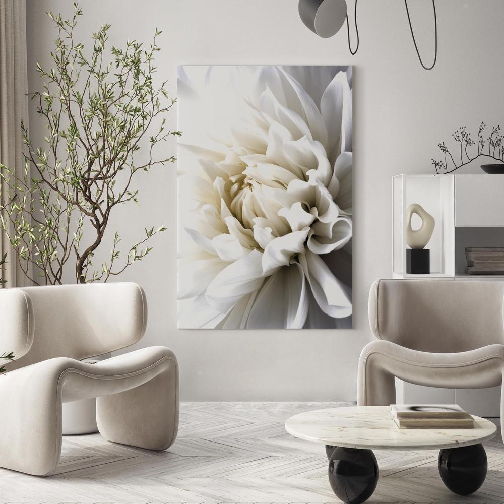 Canvas Print - White Dahlia