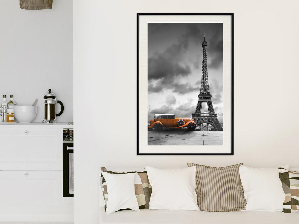 Autumn Framed Poster - Under the Eiffel Tower-artwork for wall with acrylic glass protection