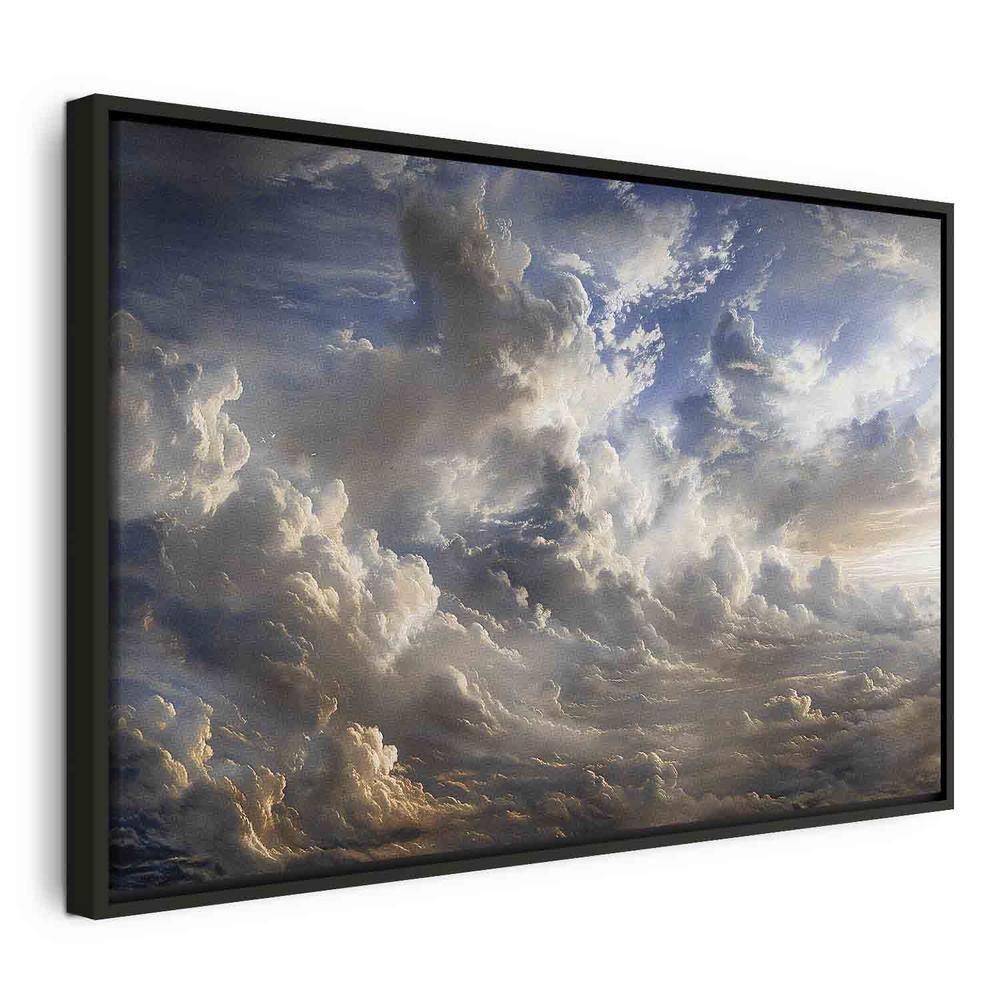 Canvas Print - Golden Reflections on Clouds Foretelling Dusk