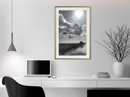 Framed Art - Scorching Day-artwork for wall with acrylic glass protection
