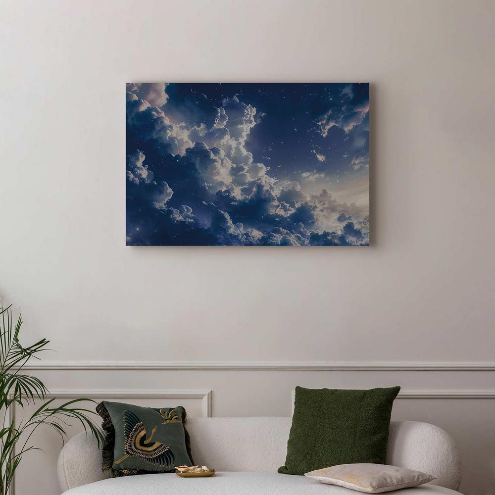 Canvas Print - Starry Clouds and Delicate Light Over a Corner of the Sky