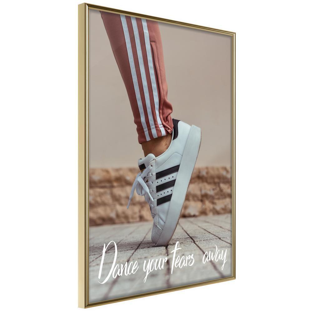 Motivational Wall Frame - Dance-artwork for wall with acrylic glass protection