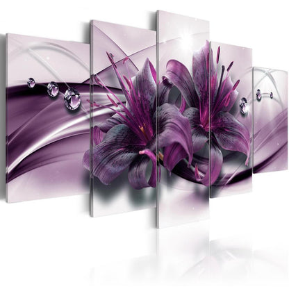 Canvas Print - Violet Lily-ArtfulPrivacy-Wall Art Collection