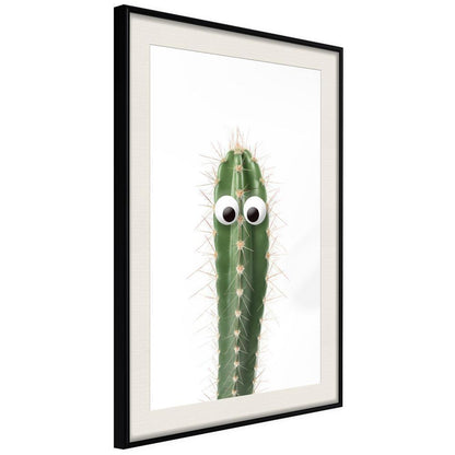 Botanical Wall Art - Funny Cactus I-artwork for wall with acrylic glass protection
