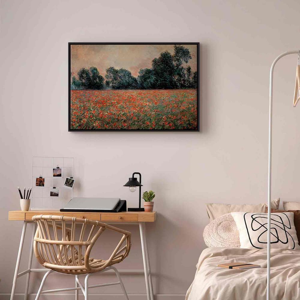 Canvas Print - Field with wild Poppies (Claude Monet)