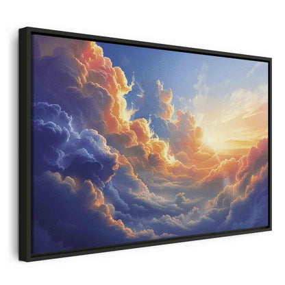 Canvas Print - Sunset Over a Cloudy Sea: A Wonderful Symphony of Colors