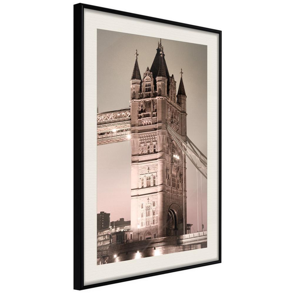 Autumn Framed Poster - Symbol of London-artwork for wall with acrylic glass protection