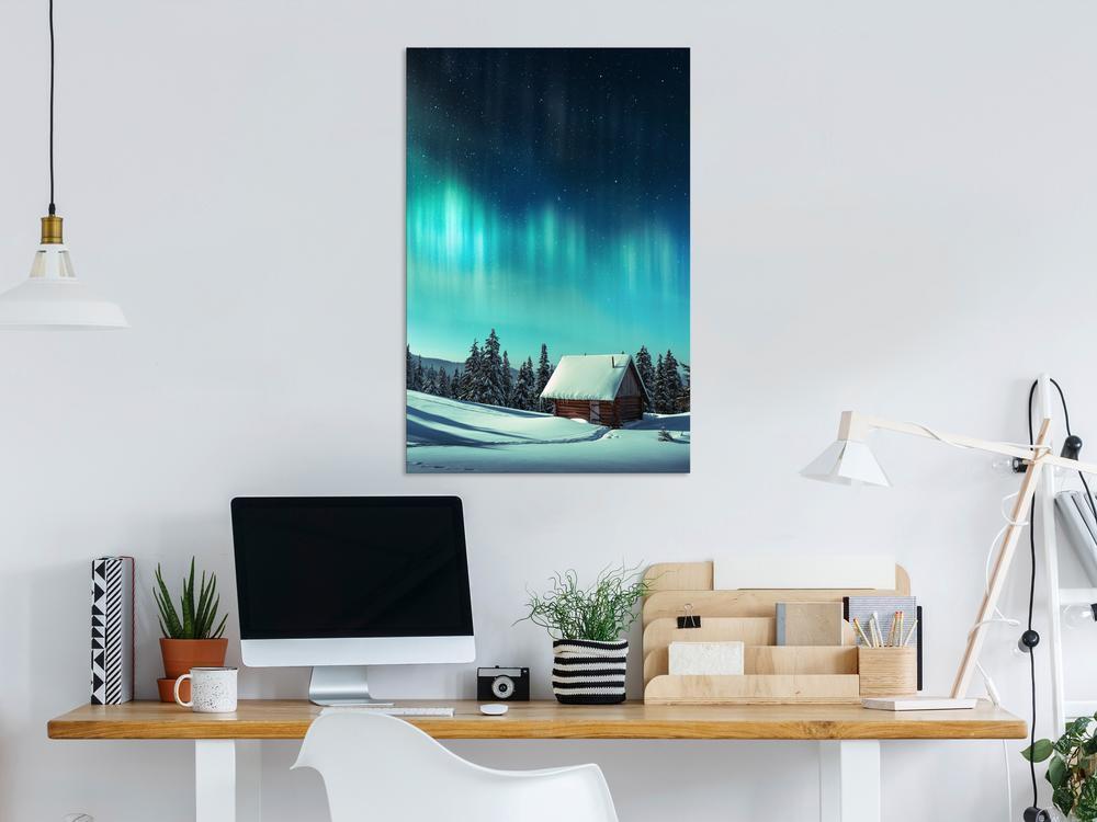 Canvas Print - Blue Nights (1 Part) Vertical-ArtfulPrivacy-Wall Art Collection