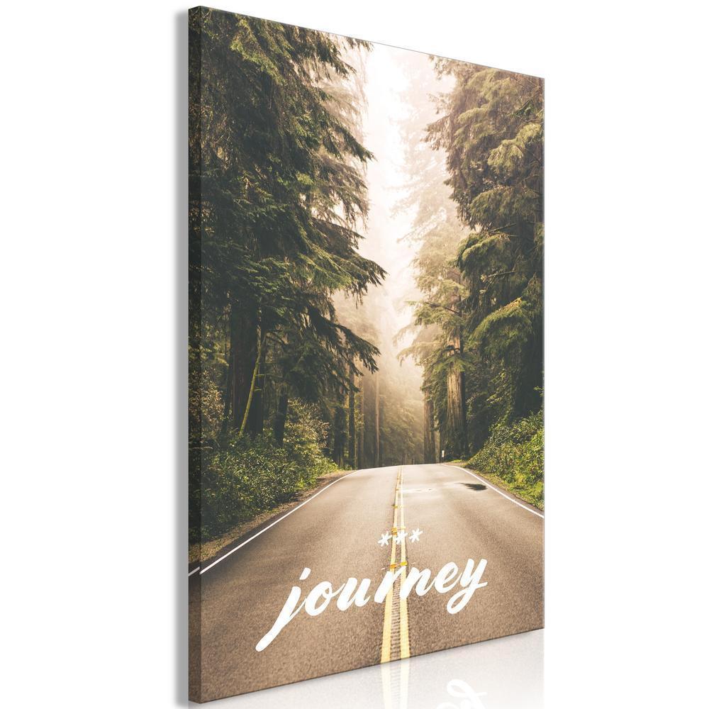 Canvas Print - Journey Into The Unknown (1 Part) Vertical-ArtfulPrivacy-Wall Art Collection