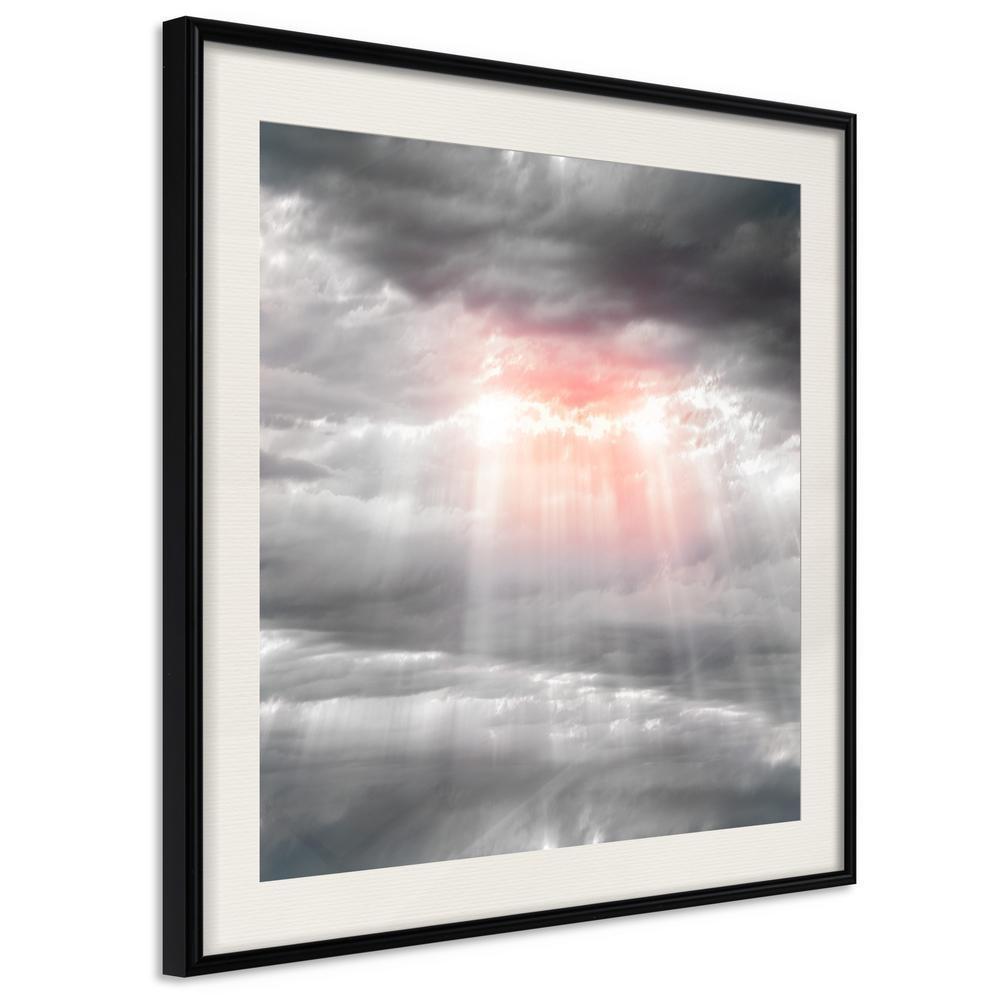 Framed Art - Sign from Heaven-artwork for wall with acrylic glass protection