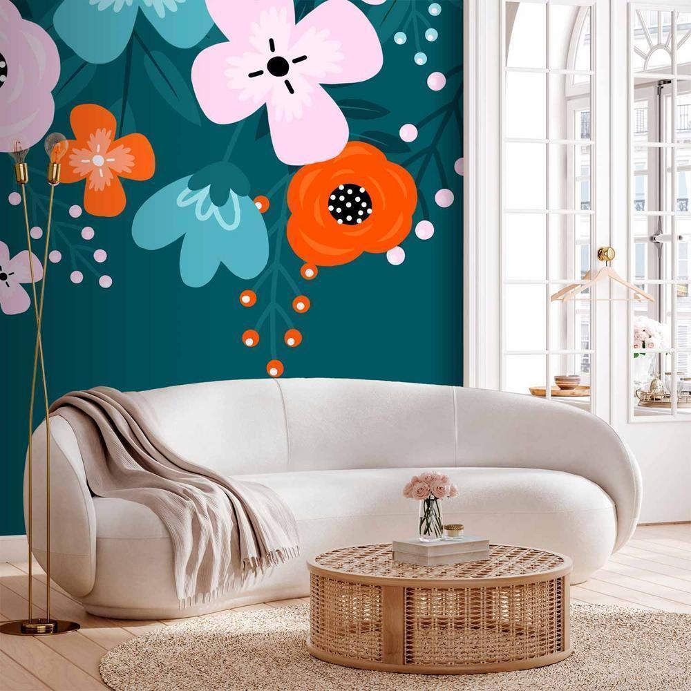 Wall Mural - Colorful Bloom - Third Variant