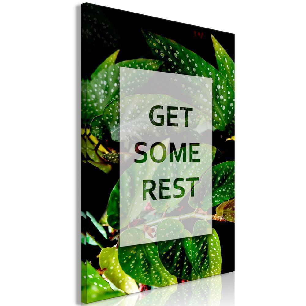 Canvas Print - Get Some Rest (1 Part) Vertical-ArtfulPrivacy-Wall Art Collection