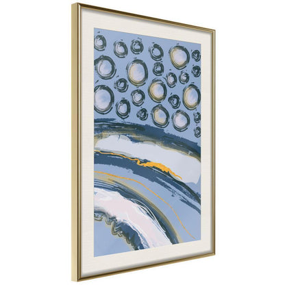 Abstract Poster Frame - Rain on the Highway-artwork for wall with acrylic glass protection