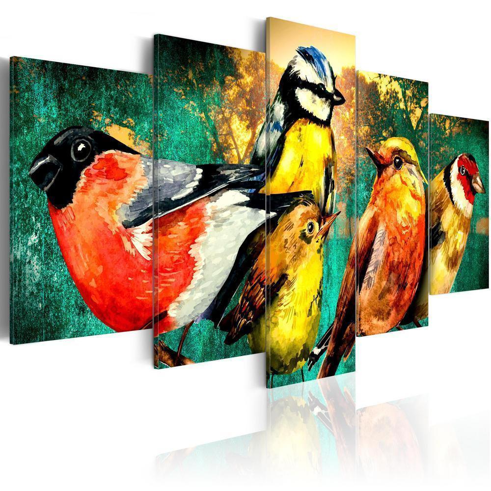 Canvas Print - Birds Meeting-ArtfulPrivacy-Wall Art Collection