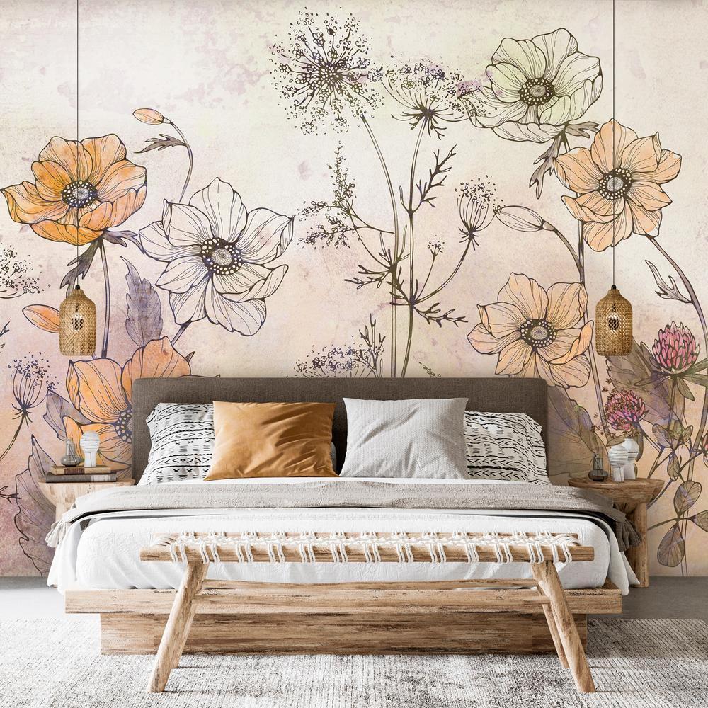 Wall Mural - Day in the Meadow - First Variant-Wall Murals-ArtfulPrivacy