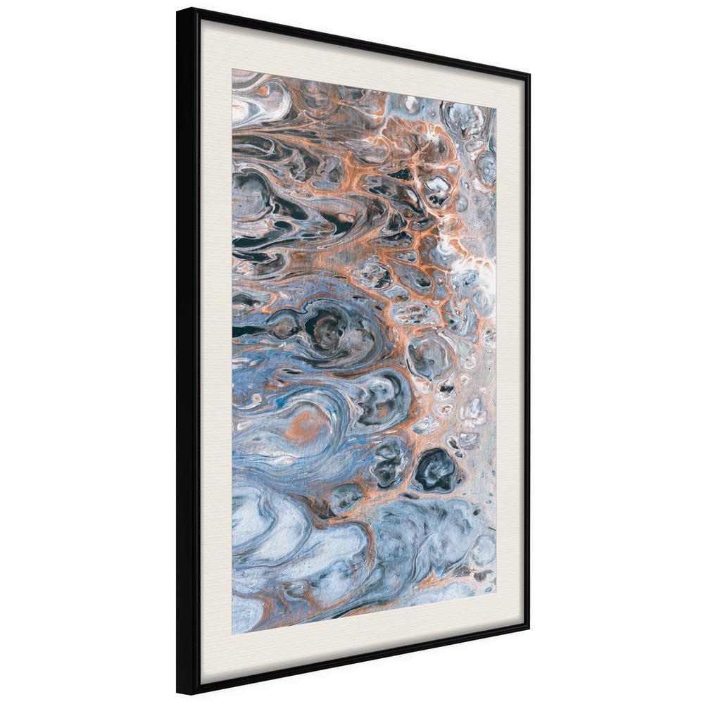 Abstract Poster Frame - Surface of the Unknown Planet III-artwork for wall with acrylic glass protection