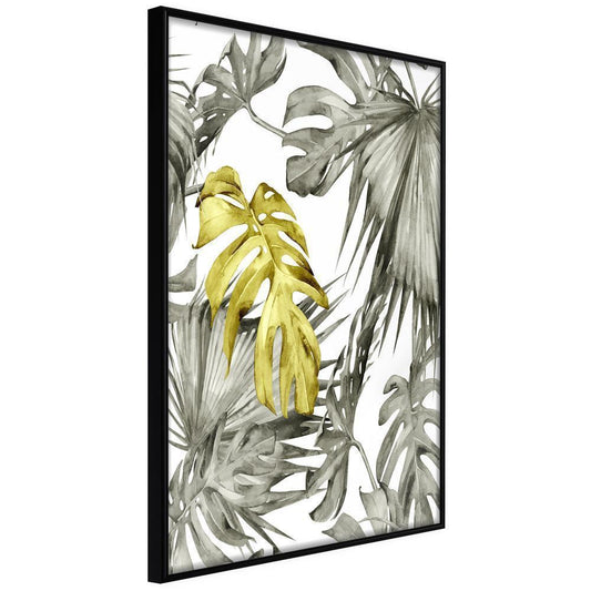 Botanical Wall Art - Extraordinary Leaf-artwork for wall with acrylic glass protection