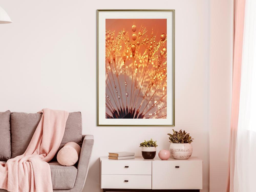 Autumn Framed Poster - Orange Breath of the Summer-artwork for wall with acrylic glass protection