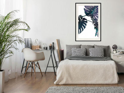 Botanical Wall Art - Evergreen Monstera-artwork for wall with acrylic glass protection