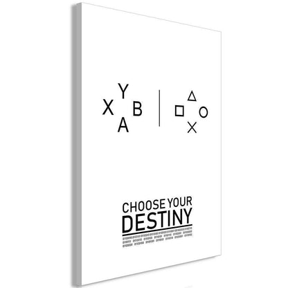 Canvas Print - Choose Your Destiny (1 Part) Vertical-ArtfulPrivacy-Wall Art Collection