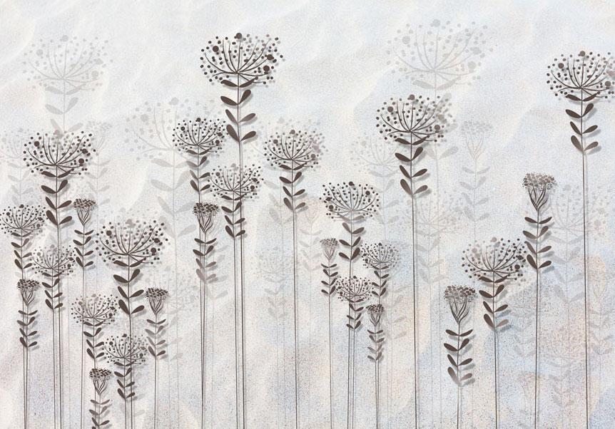 Wall Mural - Winter Garden-Wall Murals-ArtfulPrivacy