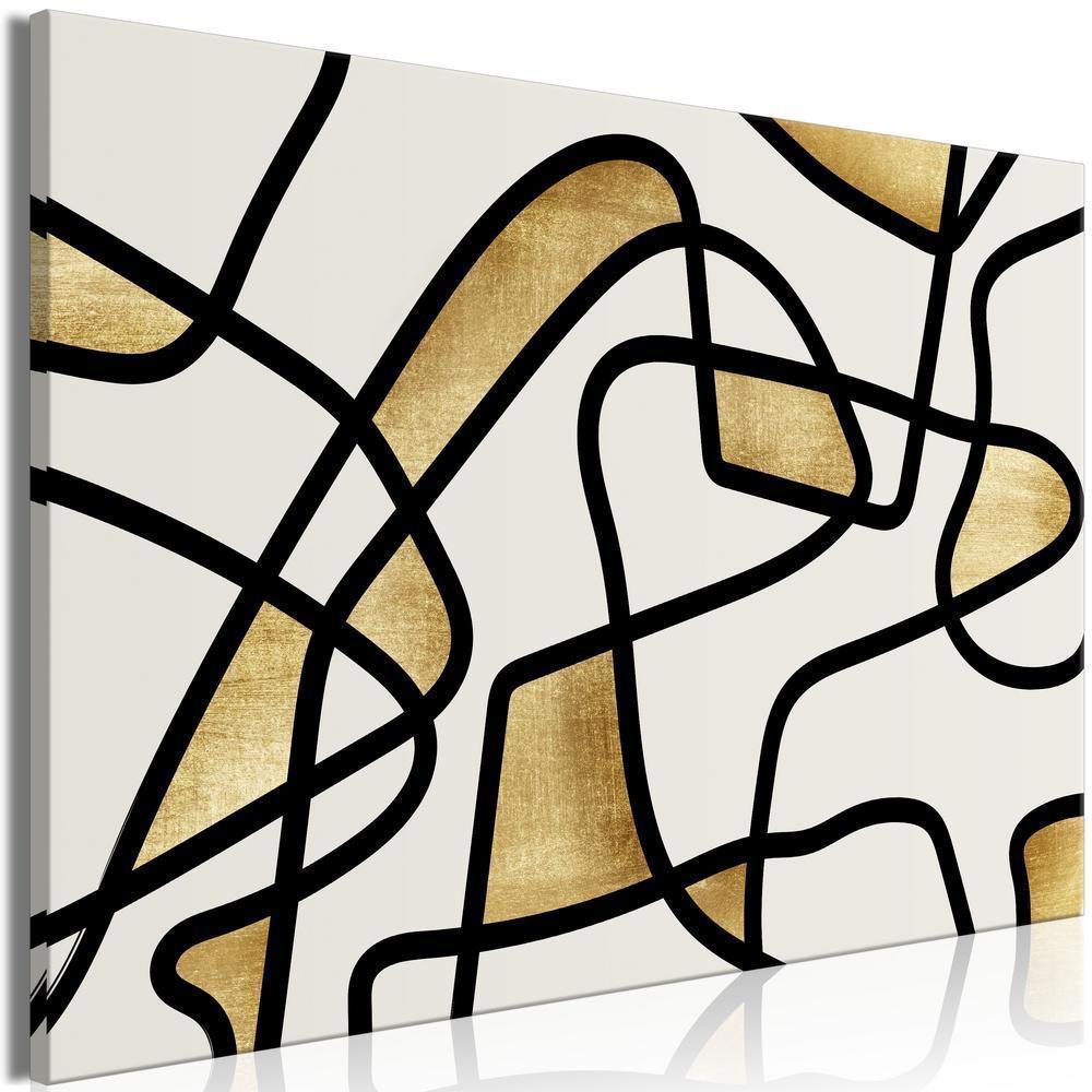 Canvas Print - Golden Spiral (1 Part) Wide-ArtfulPrivacy-Wall Art Collection