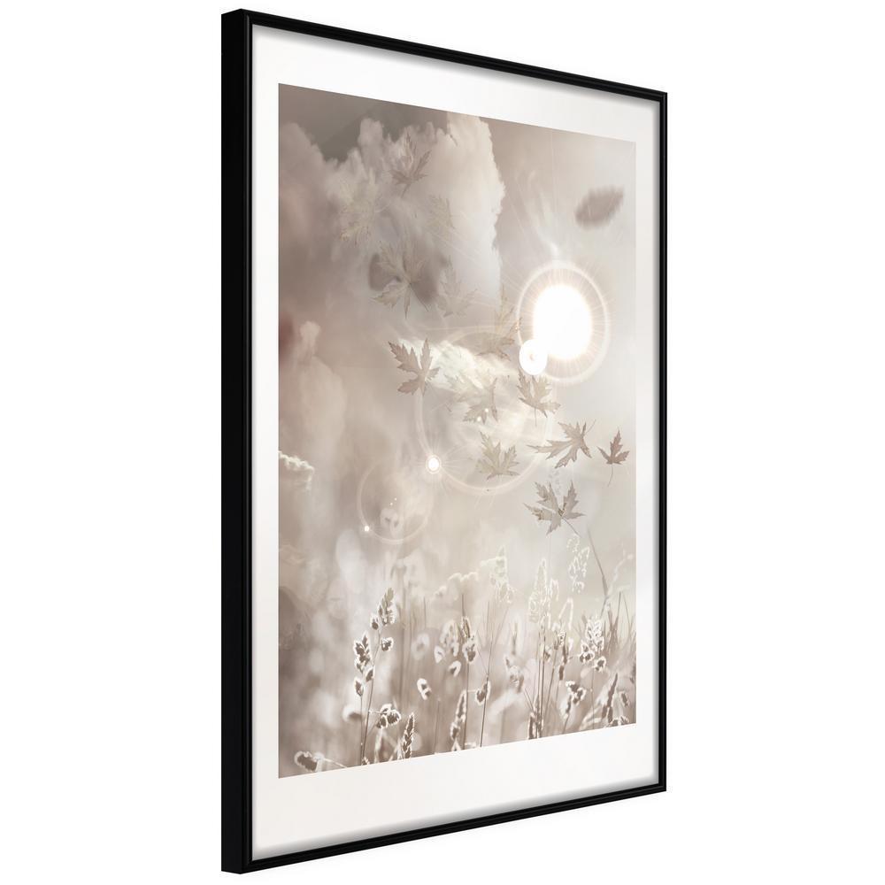 Abstract Poster Frame - On the Edge of the Summer-artwork for wall with acrylic glass protection