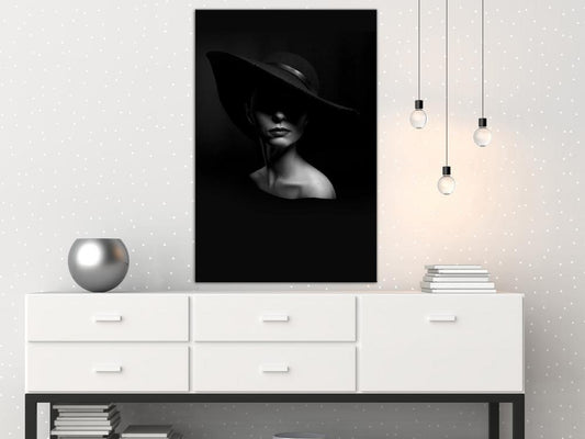 Canvas Print - Mysterious Woman (1 Part) Vertical-ArtfulPrivacy-Wall Art Collection