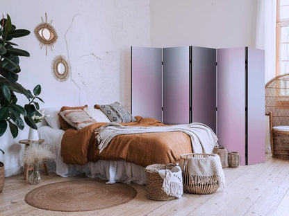 Room Divider - Complex Gradient - Gradient Composition in Nostalgic Colors- A 5 Panel Folding Screen For Living rooms, bedrooms or home office, decorative folding screen made with wood and canvas