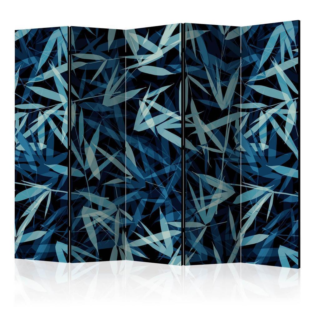 Room Divider - Wild Nature at Night II- A 5 Panel Folding Screen For Living rooms, bedrooms or home office, decorative folding screen made with wood and canvas