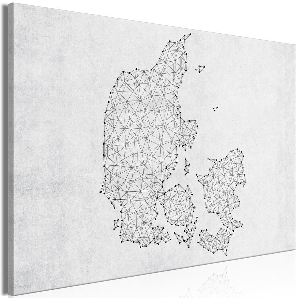 Canvas Print - Geometric Land (1 Part) Wide-ArtfulPrivacy-Wall Art Collection