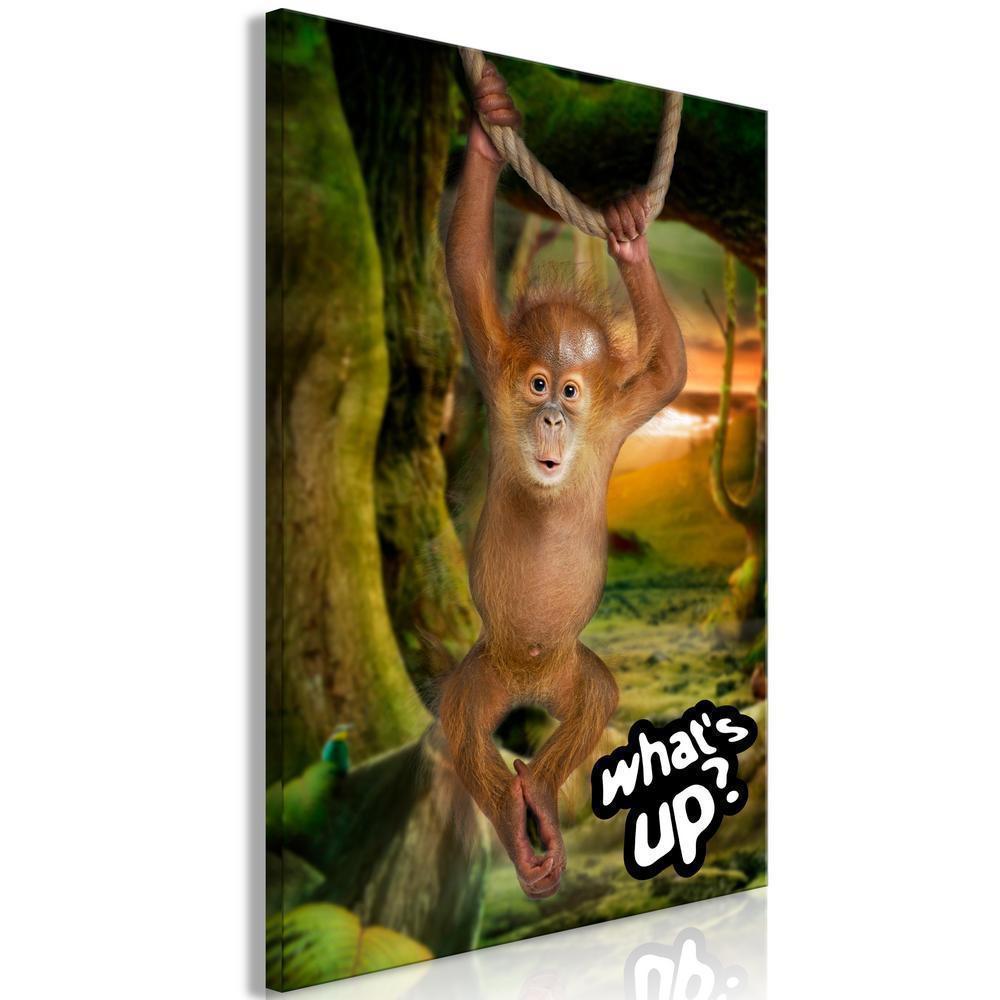 Canvas Print - What's Up? (1 Part) Vertical-ArtfulPrivacy-Wall Art Collection