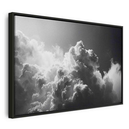 Canvas Print - Extraordinary Phenomenon: The Sun Illuminating Dark Clouds