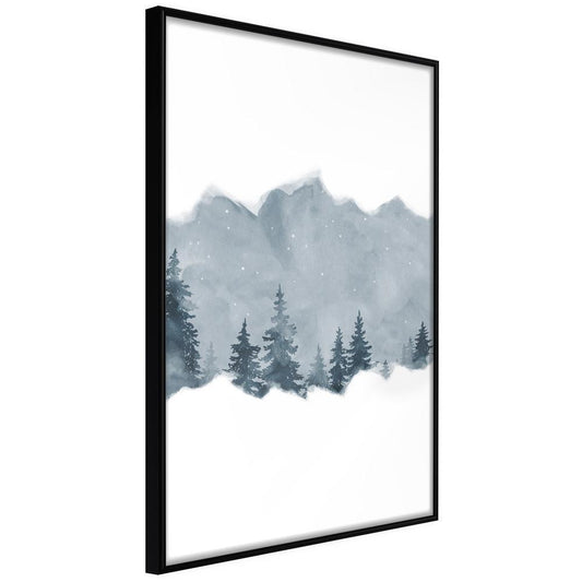Winter Design Framed Artwork - Taiga-artwork for wall with acrylic glass protection