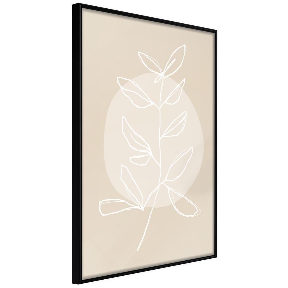 Botanical Wall Art - Pastel Plant-artwork for wall with acrylic glass protection