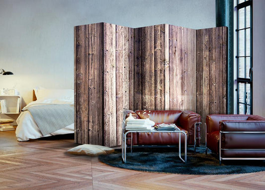 Decorative partition-Room Divider - Wooden Charm II-Folding Screen Wall Panel by ArtfulPrivacy