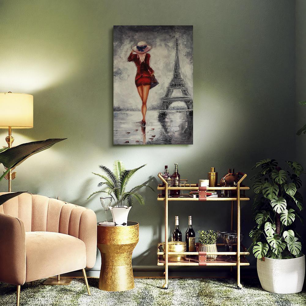 Canvas Print - Lady in Paris-ArtfulPrivacy-Wall Art Collection