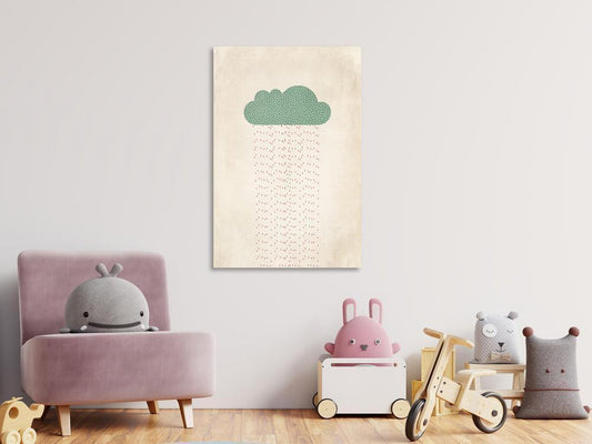 Canvas Print - Candy Rain (1 Part) Vertical-ArtfulPrivacy-Wall Art Collection