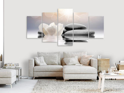 Canvas Print - Natural Lightness (5 Parts) Wide-ArtfulPrivacy-Wall Art Collection