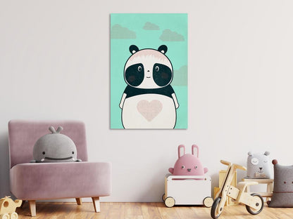 Canvas Print - Careful Panda (1 Part) Vertical-ArtfulPrivacy-Wall Art Collection