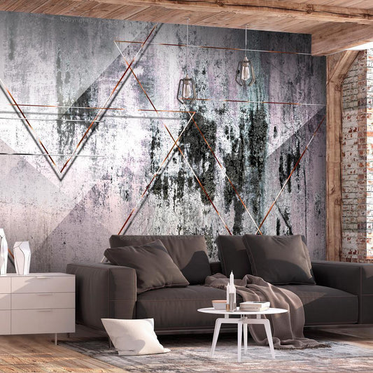 Wall Mural - Geometric Wall-Wall Murals-ArtfulPrivacy