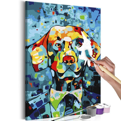 Start learning Painting - Paint By Numbers Kit - Dog Portrait - new hobby