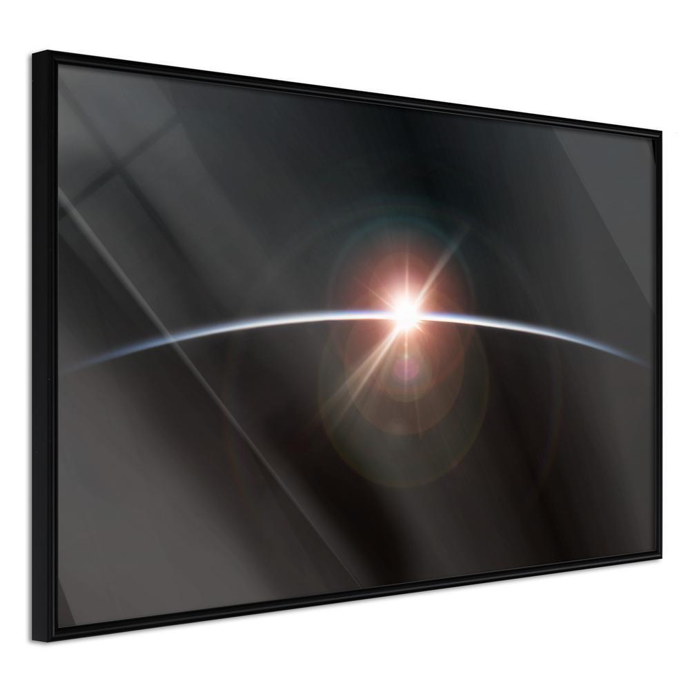Framed Art - Glimmer-artwork for wall with acrylic glass protection