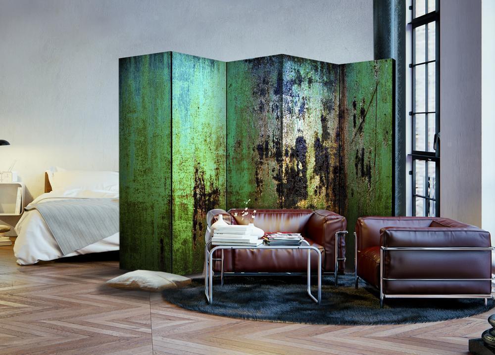 Decorative partition-Room Divider - Emerald Mystery II-Folding Screen Wall Panel by ArtfulPrivacy