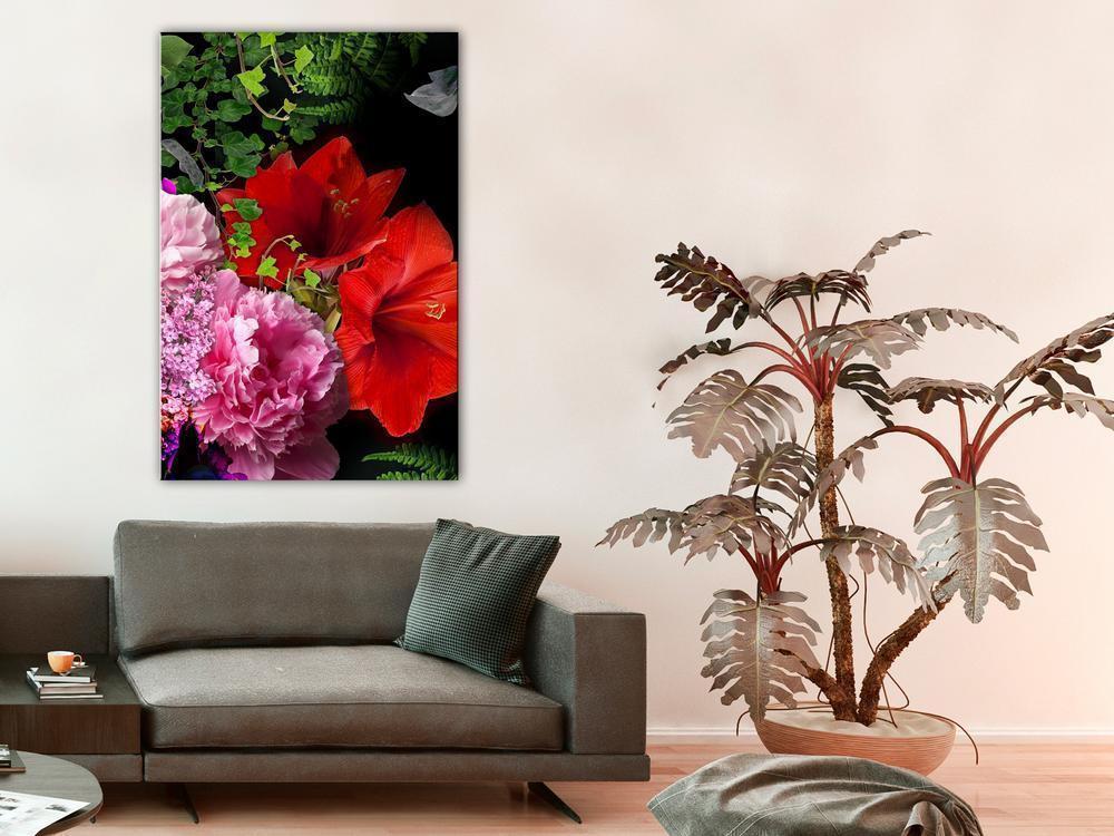 Canvas Print - Floral Symphony (1 Part) Vertical