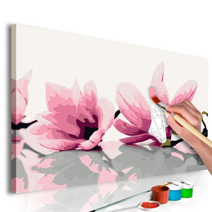 Start learning Painting - Paint By Numbers Kit - Magnolia (White Background) - new hobby