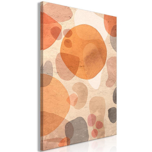 Canvas Print - Amber Kaleidoscope (1 Part) Vertical-ArtfulPrivacy-Wall Art Collection