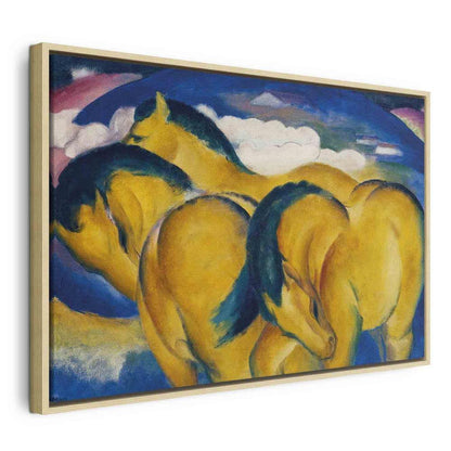 Canvas Print - Little Yellow Horses (Franz Marc)