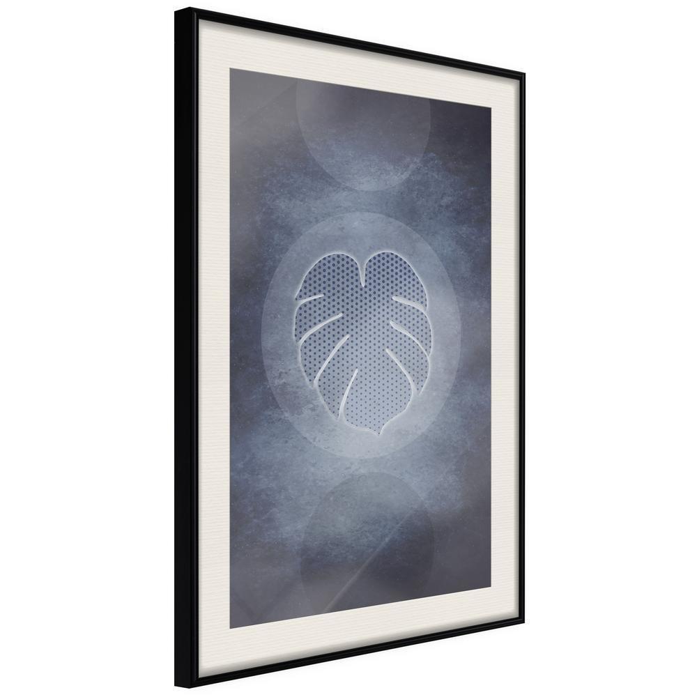 Botanical Wall Art - Leaf in the Center-artwork for wall with acrylic glass protection